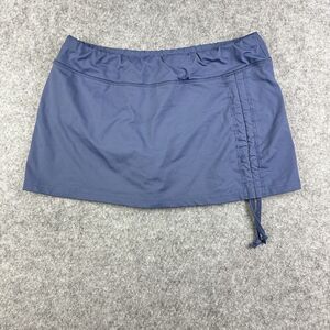 LIJA Golf Skirt Womens Medium Blue Lined Cinch Athletic Athleisure Stretch Mini